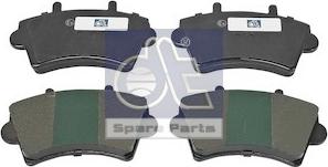 DT Spare Parts 6.95120 - Тормозные колодки, дисковые, комплект autospares.lv