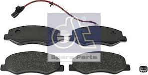 DT Spare Parts 6.95123 - Тормозные колодки, дисковые, комплект autospares.lv