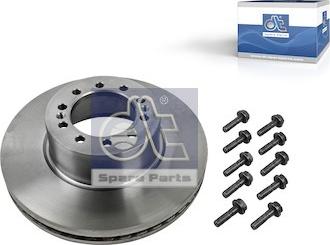 DT Spare Parts 6.61026 - Тормозной диск autospares.lv