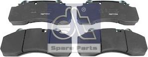 DT Spare Parts 10.34125 - Тормозные колодки, дисковые, комплект autospares.lv