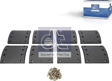 DT Spare Parts 10.33002 - Комплект тормозных башмаков, барабанные тормоза autospares.lv