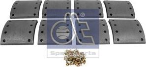 DT Spare Parts 10.33012 - Комплект тормозных башмаков, барабанные тормоза autospares.lv