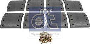 DT Spare Parts 10.33022 - Комплект тормозных башмаков, барабанные тормоза autospares.lv