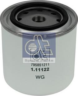 DT Spare Parts 1.11122 - Фильтр охлаждающей жидкости autospares.lv