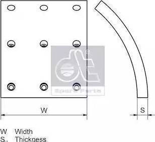 DT Spare Parts 6.95103 - Тормозные колодки, дисковые, комплект autospares.lv