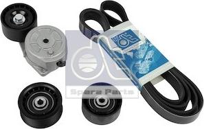 DT Spare Parts 1.31186 - Поликлиновый ременный комплект autospares.lv