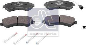 DT Spare Parts 12.93101 - Тормозные колодки, дисковые, комплект autospares.lv