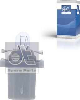 DT Spare Parts 1.21580 - Лампа накаливания, освещение щитка приборов autospares.lv