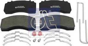 DT Spare Parts 3.96408 - Тормозные колодки, дисковые, комплект autospares.lv