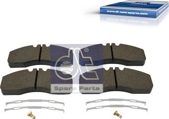 DT Spare Parts 2.94095 - Тормозные колодки, дисковые, комплект autospares.lv