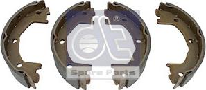 DT Spare Parts 7.92407 - Комплект тормозных колодок, барабанные autospares.lv