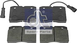 DT Spare Parts 7.92624 - Тормозные колодки, дисковые, комплект autospares.lv