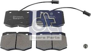 DT Spare Parts 7.92622 - Тормозные колодки, дисковые, комплект autospares.lv