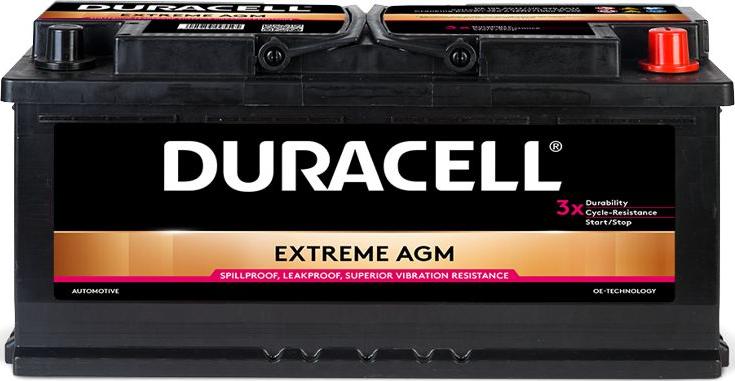 DURACELL 016605010801 - Стартерная аккумуляторная батарея, АКБ autospares.lv
