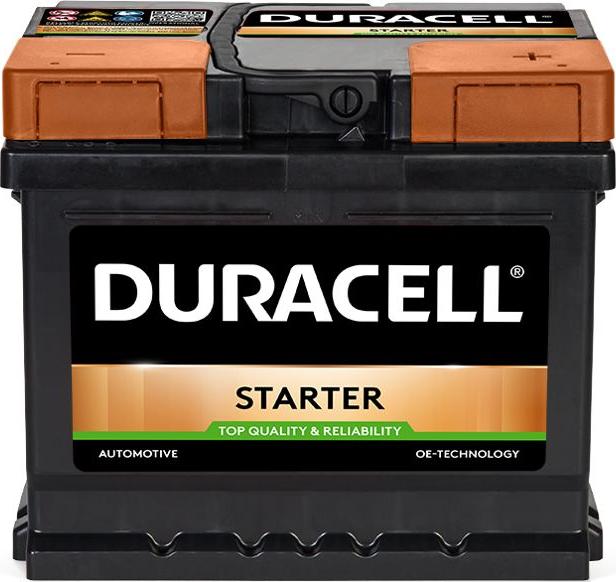 DURACELL 010544090801 - Стартерная аккумуляторная батарея, АКБ autospares.lv