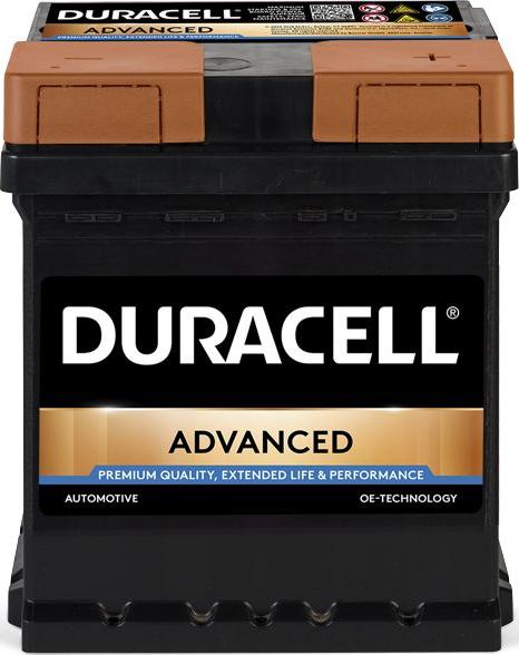 DURACELL 013542080801 - Стартерная аккумуляторная батарея, АКБ autospares.lv