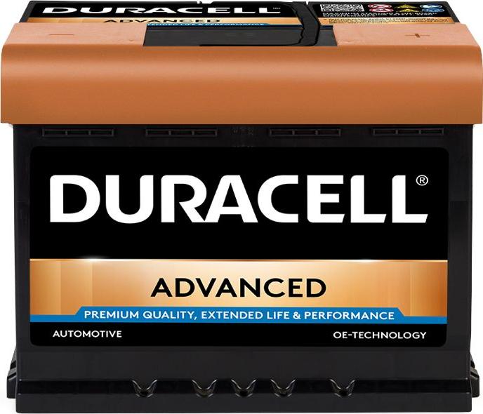 DURACELL 013562190801 - Стартерная аккумуляторная батарея, АКБ autospares.lv