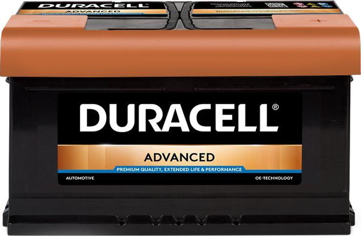 DURACELL 013580140801 - Стартерная аккумуляторная батарея, АКБ autospares.lv