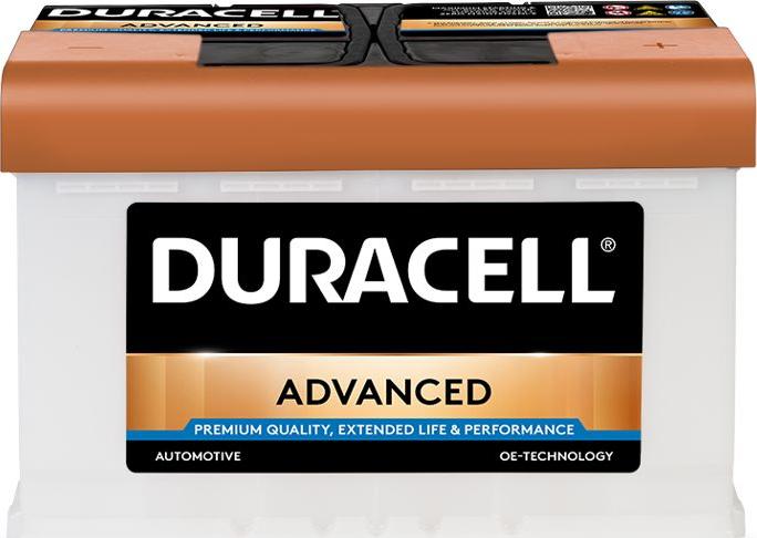 DURACELL 013577400801 - Стартерная аккумуляторная батарея, АКБ autospares.lv