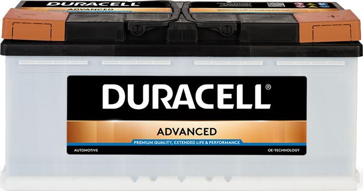 DURACELL 013600400801 - Стартерная аккумуляторная батарея, АКБ autospares.lv