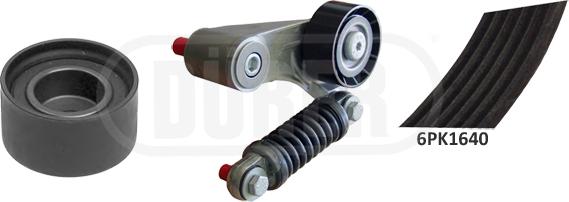 Dürer 163001 - Поликлиновый ременный комплект autospares.lv