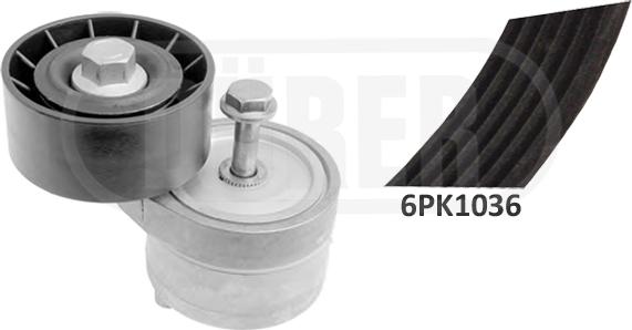 Dürer 133001 - Поликлиновый ременный комплект autospares.lv