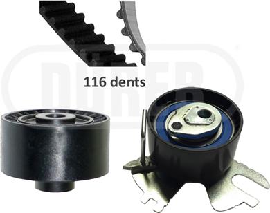 Dürer DK121026 - Комплект зубчатого ремня ГРМ autospares.lv