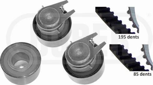 DÜRER 121348 - Комплект зубчатого ремня ГРМ autospares.lv