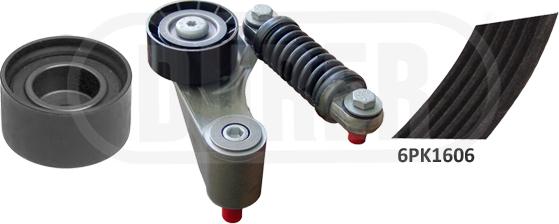 Dürer 363001 - Поликлиновый ременный комплект autospares.lv