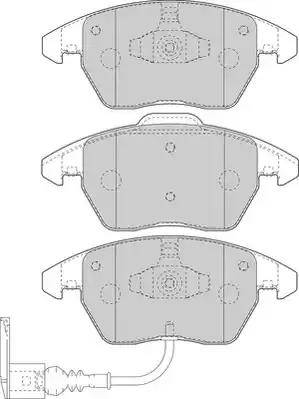 Duron DBP391641 - Тормозные колодки, дисковые, комплект autospares.lv