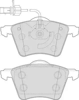 Duron DBP391654 - Тормозные колодки, дисковые, комплект autospares.lv