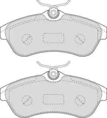 Duron DBP341543 - Тормозные колодки, дисковые, комплект autospares.lv