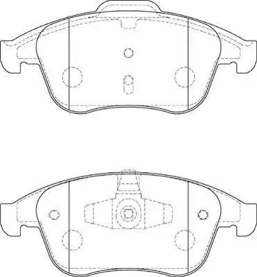 Duron DBP354181 - Тормозные колодки, дисковые, комплект autospares.lv