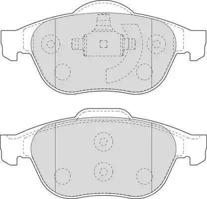 Duron DBP351441 - Тормозные колодки, дисковые, комплект autospares.lv