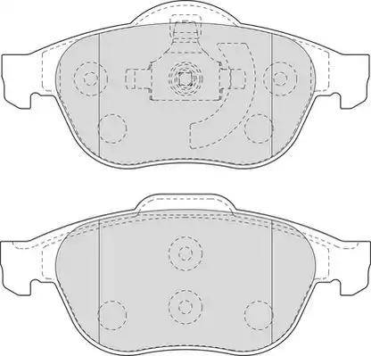 Duron DBP351541 - Тормозные колодки, дисковые, комплект autospares.lv