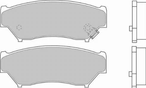 Duron DBP361020 - Тормозные колодки, дисковые, комплект autospares.lv