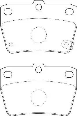 Duron DBP371531 - Тормозные колодки, дисковые, комплект autospares.lv