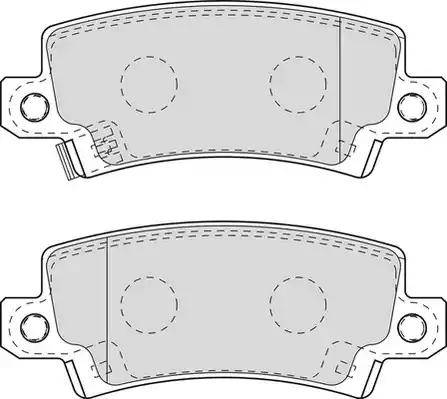 Duron DBP371574 - Тормозные колодки, дисковые, комплект autospares.lv