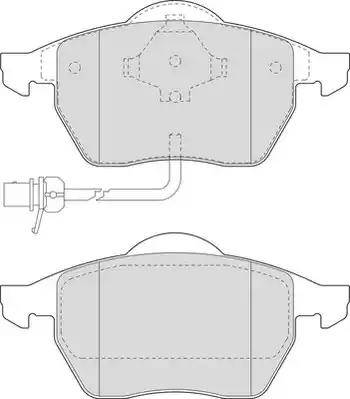 Duron DBP241496 - Тормозные колодки, дисковые, комплект autospares.lv