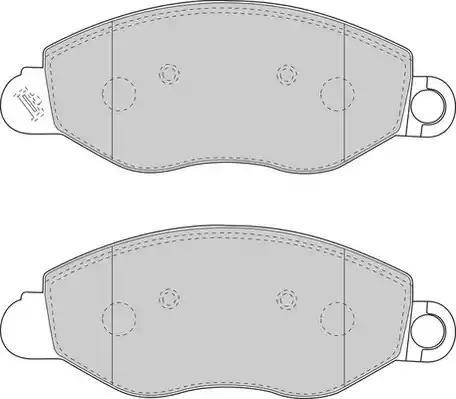 Duron DBP241461 - Тормозные колодки, дисковые, комплект autospares.lv