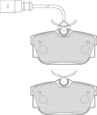 Duron DBP241482 - Тормозные колодки, дисковые, комплект autospares.lv