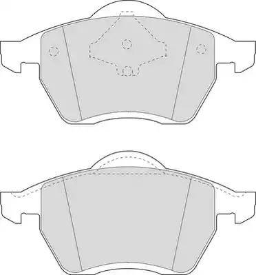 Lucas Diesel GDB1204 - Тормозные колодки, дисковые, комплект autospares.lv