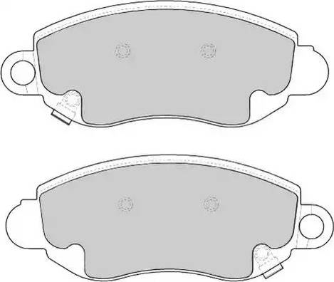 Duron DBP241381 - Тормозные колодки, дисковые, комплект autospares.lv