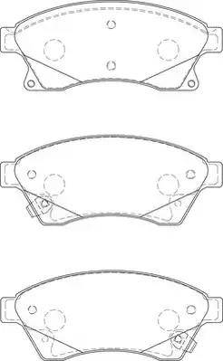 Duron DBP254262 - Тормозные колодки, дисковые, комплект autospares.lv