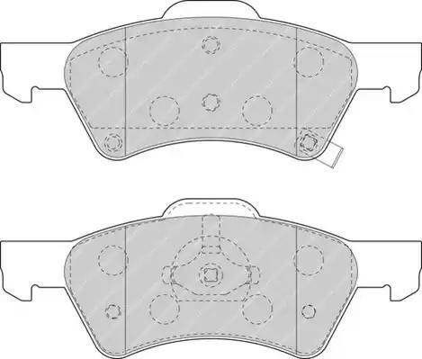 Duron DBP251510 - Тормозные колодки, дисковые, комплект autospares.lv