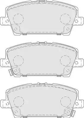 DOYEN RBP397 - Тормозные колодки, дисковые, комплект autospares.lv