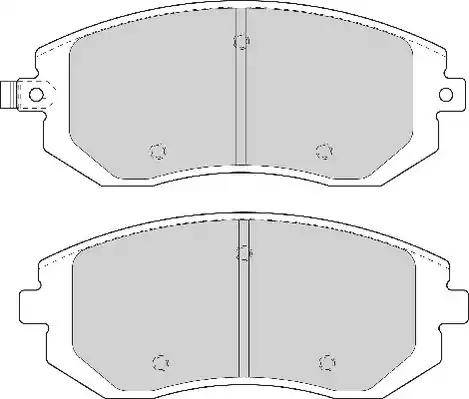 Duron DBP201639 - Тормозные колодки, дисковые, комплект autospares.lv