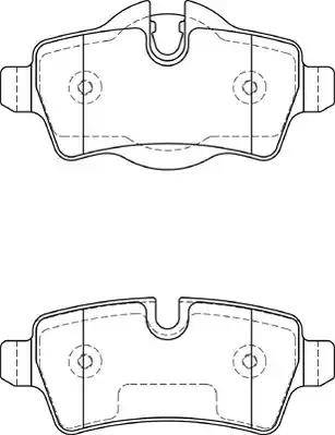 Duron DBP211975 - Тормозные колодки, дисковые, комплект autospares.lv