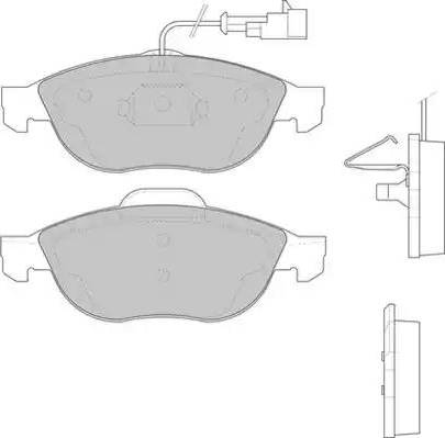 Duron DBP231134 - Тормозные колодки, дисковые, комплект autospares.lv