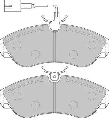 Duron DBP231397 - Тормозные колодки, дисковые, комплект autospares.lv